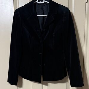 Laura Ashley Classic Black Velvety Blazer